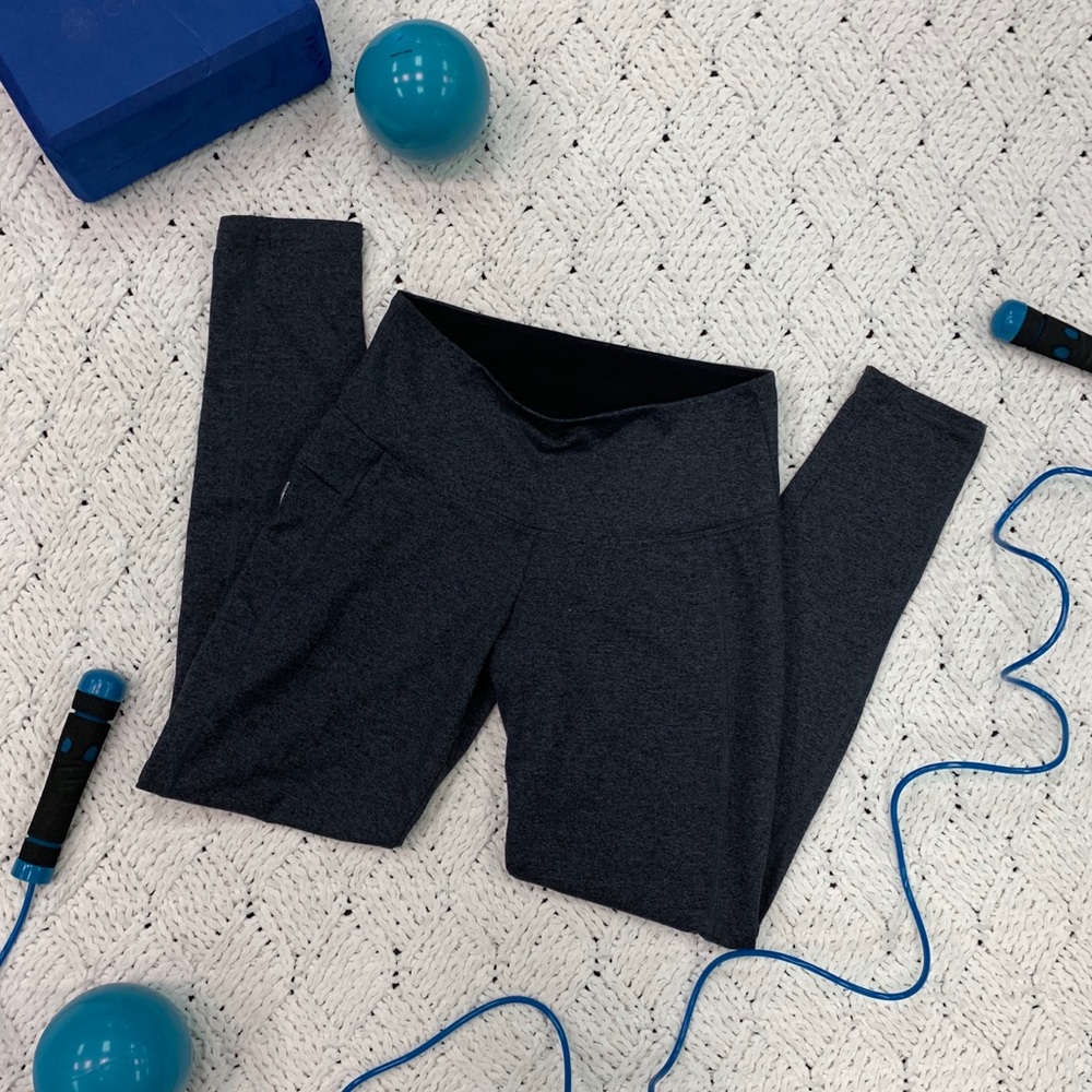 Built Apparel High Waisted Gray Athletic Leggings
